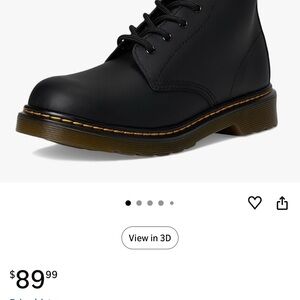 Dr. Martens Black Kids Boots